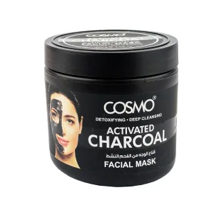 Cosmo Activated Charcoal Facial Mask 200 g — Detoxifying & Deep Cleansing for Men & Women